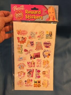 Vintage 2005 Barbie Reward Stickers Pack